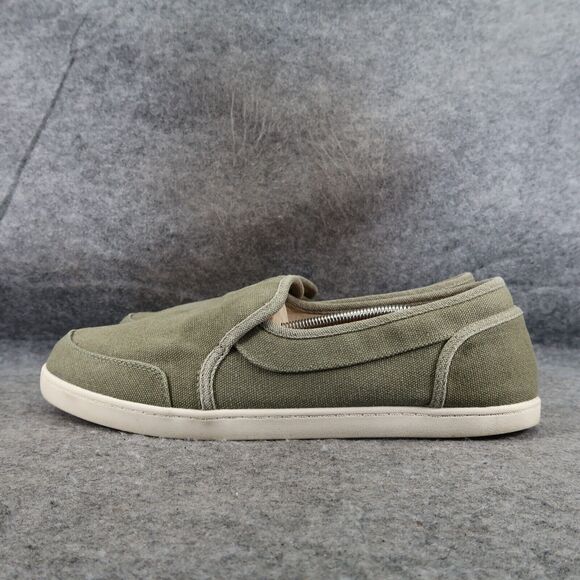 Crown Vintage Shoe Mens 12 Slip On Sneaker Casual Lifestyle Comfort Green Canvas main image 5